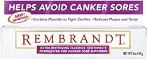 Rembrandt Whitening Toothpaste for Canker Sore Sufferers