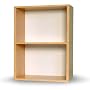 Way Basics Rectangle Plus Eco-Friendly Modern 2-Shelf Storage Unit, Cedar Wood Grain