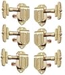 Grover Imperial Vintage 3+3 Guitar Machine Heads, Gold