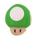 Super Mario Brothers Plush Keychain - 1-up Mushroom