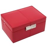 Wolf Designs Manhattan Small Red Jewelry Case #319214