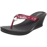 Skechers Women's Kitty Wedge Sandal,Red,8 M US