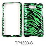 HTC Aria Transparent Design, Green Zebra Print Hard Case/Cover/Faceplate/Sn ....