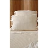BambooDreams Reversible Coverlet Euro Sham Set Rain Blue Moon by Dreamsacks