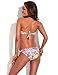 RELLECIGA Women's Bandeau Bikini Removable Halter Strap Swimwear