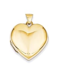 14K Gold Heart Locket