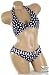 Sexy Trendy Cute Summer Blue White Polka Dot Halter Top Adjustable Bikini Bathing Suit Swimsuit Swimwear