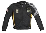 Power Trip U.S. Army Delta Free Air Mens Mesh Motorcycle Jacket Black/Yellow/Grey Camo Extra Large XL 0701-4005