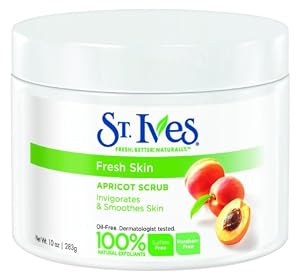 St. Ives Fresh Skin Invigorating Apricot Scrub, 10 Ounce (Pack of 3)
