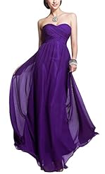 Strapless Sweetheart Belted Chiffon Cocktail Evening Dress/Bridesmaid Dress/Party Dress 