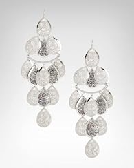 Tribal Printed Tiered Earring