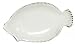 White Fish Ceramic Pottery Flounder Small Plate Set of Four 6" x 3 1/2" x 3/4"