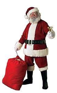 Rubies Costume Adult Mens Deluxe Velvet Santa Claus Suit | Standard