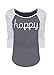 TTI Womens 3/4 Sleeves Round Neck Collision Color Top