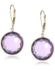 14k Yellow Gold Gemstone Drop Earrings