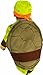 Nickelodeon Men's Teenage Mutant Ninja Turtles, Michelangelo Romper, Shell and Headpiece