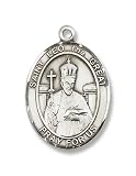 St. Leo the Great Sterling Silver Medal with 18" Sterling Chain Patron Saint of Speakers