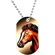 Horse Dog Tag Necklace
