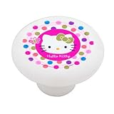 Hello Kitty Butterfly Decorative High Gloss Ceramic Drawer Knob