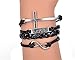 CAETLE® Vintage Cross Bracelet Infinity Love Leather Rope Infinite Bangle