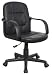 Home Office Chair in Black Faux Leather – Fairmount