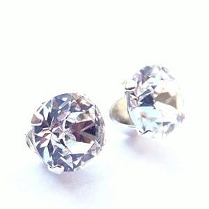 925 Sterling Silver Stud Earrings set with Swarovski Crystal Stones. Gift Box. Made in England. Beautiful jewellery for very special people.