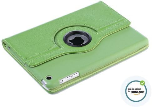 iPad Mini Case, leather 360 Degrees Model, Function: Automatically Wakes and Puts the iPad mini to Sleep, from IPHONECASES.ME and Fulfill by Amazon (Green)