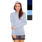 American Apparel Women's Baby Rib Long Sleeve Hoodie T-shirt - Tee