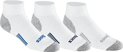 ASICS Hydrology Quarter Sock (Fresh Blue/Grey/Navy, Medium)
