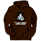 Job For Superman Judo Sports Mens Hoodie (Brown, Sizes X-Small - XXX-Large)