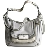 Coach Grey Leather Spectacular Kristin Hobo Handbag - Coach 16803GRY