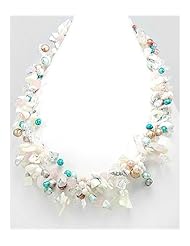 Mother of Pearl Necklace In Zinc