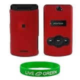 Red Rubberized Hard Case for Sony Ericsson W518 W508 Phone, AT&T