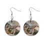 Creation Of Adam Michelangelo Dangle Button Earrings