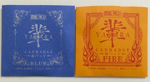 One Piece straw store limited fellows can badge BLUE + FIRE Coby &amp; Herumeppo two set event official shop Eiichiro Oda ONE PIECE goods Ya because cans batch blue flame Coby