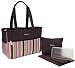 Gerber Stripe Nylon Diaper Tote, Pink