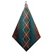 Microfiber Golf Towel By Luco Sport Featuring Dashing Argyle Print