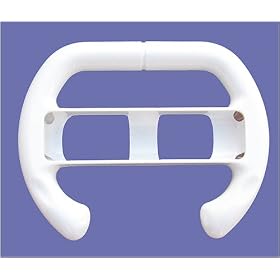 Steering Wheel for Nintendo Wii, White