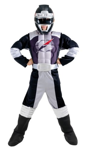 Childrens Toyshop  Toys : Power Rangers tm Operation Overdrive tm Black Muscle Chest Costume. Size Medium