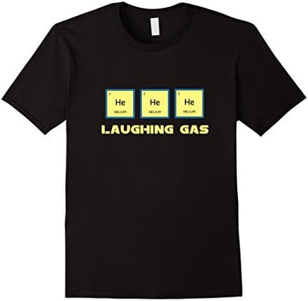 Men's Laughing Gas Helium Periodic Table Atomic Cute Funny T-shirt 2XL Black