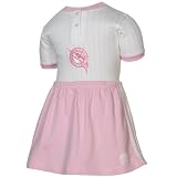 MLB Majestic Florida Marlins Infant Girls Pink White Pinstripe Creeper & Skirt Set (12 Months)
