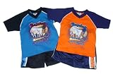 Toddler Shorts Set with Mesh Shorts and Baseball Screenprint
