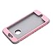 iPhone 6S Plus Case, Pandawell Shock Absorbing Hybrid Defender Armor Rubber Case Cover for Apple iPhone 6S Plus & iPhone 6 Plus 5.5 with Screen Protector & Stylus (Pink/Grey)