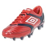 Umbro Stealth Pro HG Soccer Shoes (Red/White/Navy)
