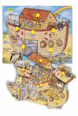 Childrens Toyshop  Toys : Noah's Ark Children's Lift & Look Jigsaw Puzzle Ages 2+