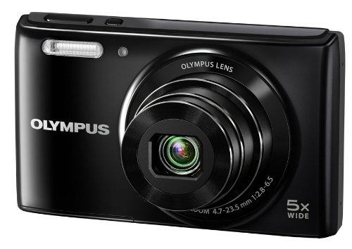 Olympus Stylus VG-180 16-Megapixel 5X 26mm Wide Optical Zoom 2.7 Inch LCD - Black