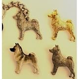 Norwegian Elkhound Keychain