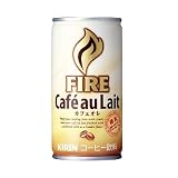 Amazon：ソフト　キリンFIREファイアカフェオレ185ml30本