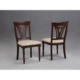 Powell Masterpiece Faux Mahogany Game Chair, 1-Pack