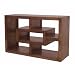Tv Stand Mango Wood L Shaped Tv Display Bookshelf Unit